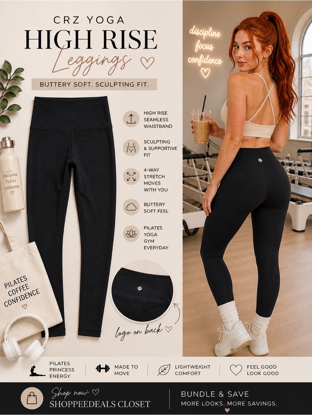 CRZ YOGA High Waisted Leggings | Butterluxe Feel | Sculpting Fit